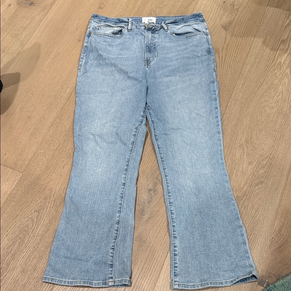 Frame Denim Light Blue Flare Jeans